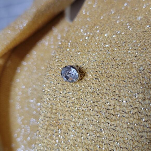 VTG 70s Gold Lurex 2 Piece Maxi Dress & Jacket Set - Picture 10 of 11